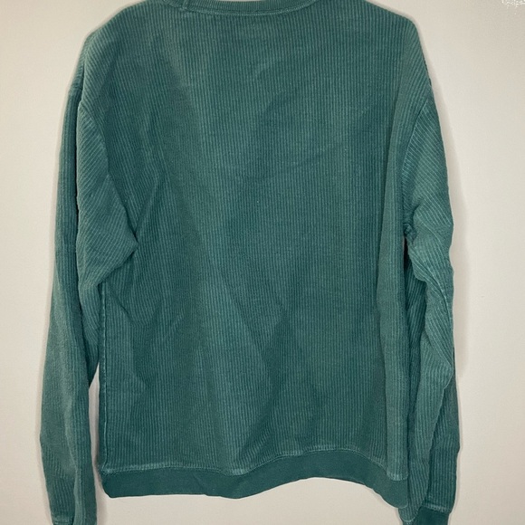 Unwind by League Vermont Ribbed Green Crewneck Size S - Picture 6 of 8